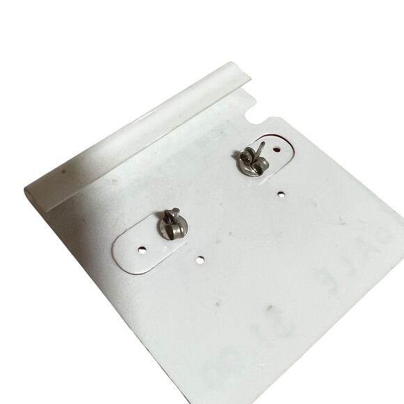 Vintage Large Red Metal Disc Earrings Original Card Flat Circle Studs - Picture 2 of 3